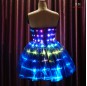 Full color led star dress for girl dance